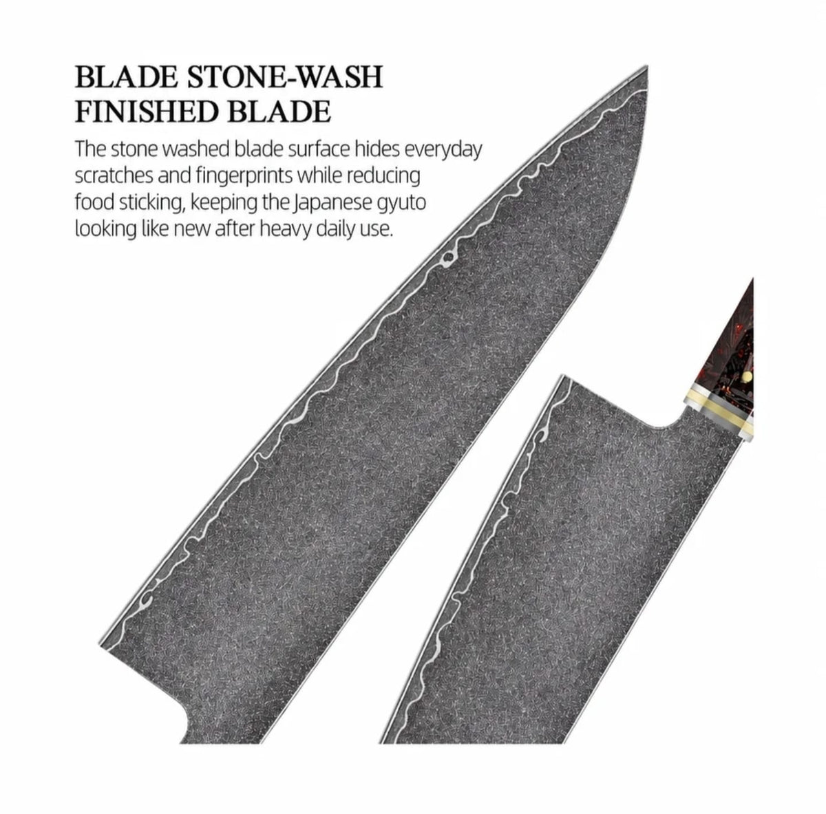 Elite Chefs™ 9-Inch Gyuto Chef Knife — VG10 Core, 3-Layer Clad Steel