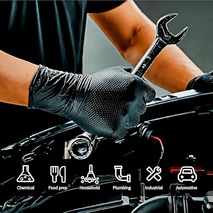 Elite Chefs™ 9 Mil Heavy-Duty Nitrile Gloves – 100 Count, X-Large