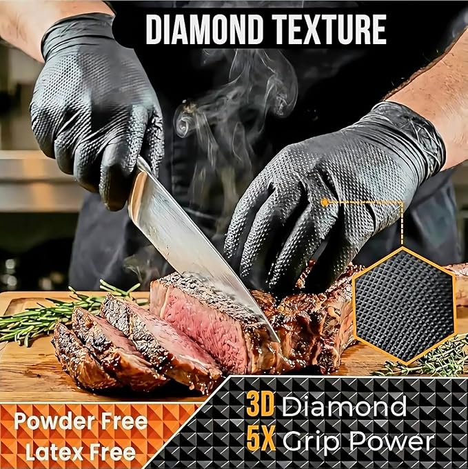 Elite Chefs™ 9 Mil Heavy-Duty Nitrile Gloves – 100 Count, X-Large