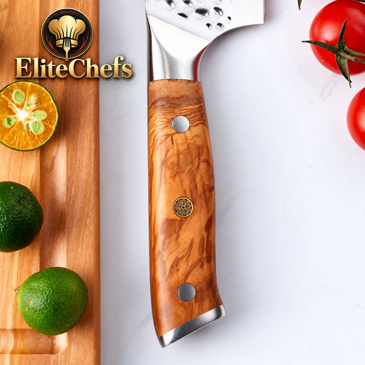 Elite Chefs™ 10-Inch Hand-Hammered Butcher Knife
