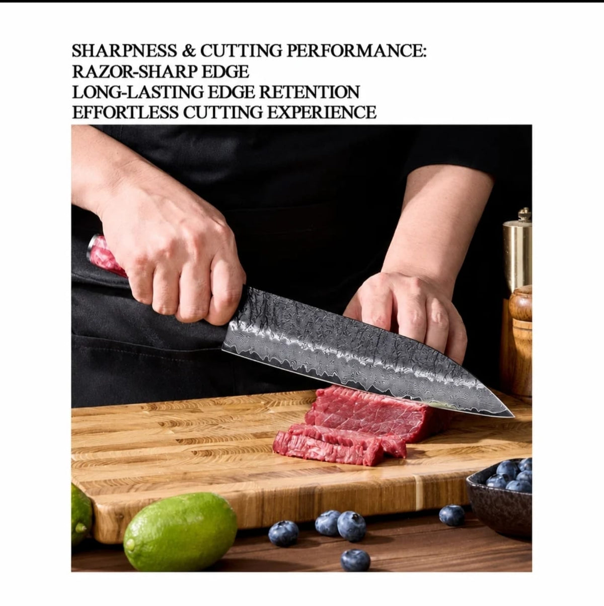 Elite Chefs™ 9.5-Inch 67-Layer Damascus Chef Knife