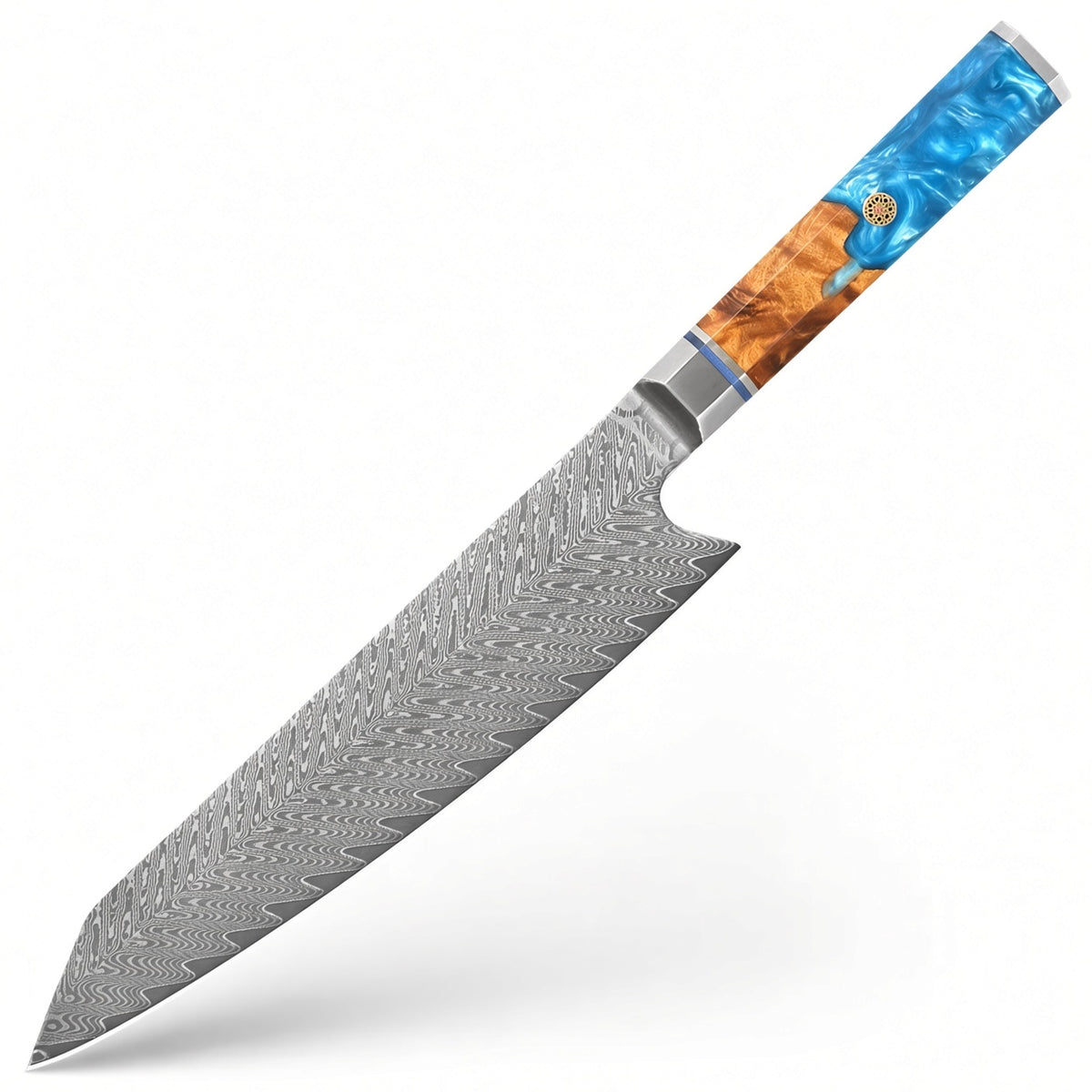 Elite Chefs™ Professional VG10 Damascus Steel Knife Set with Magnetic Holder
