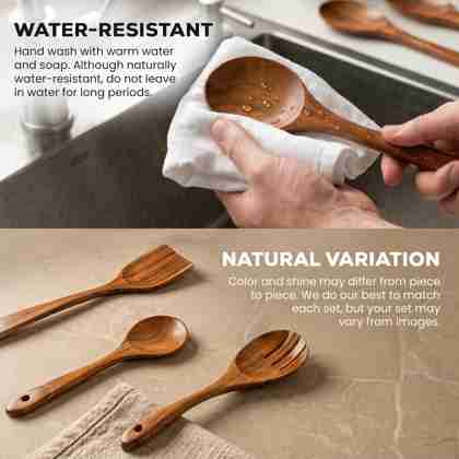 Acacia wood care instructions and natural grain variation