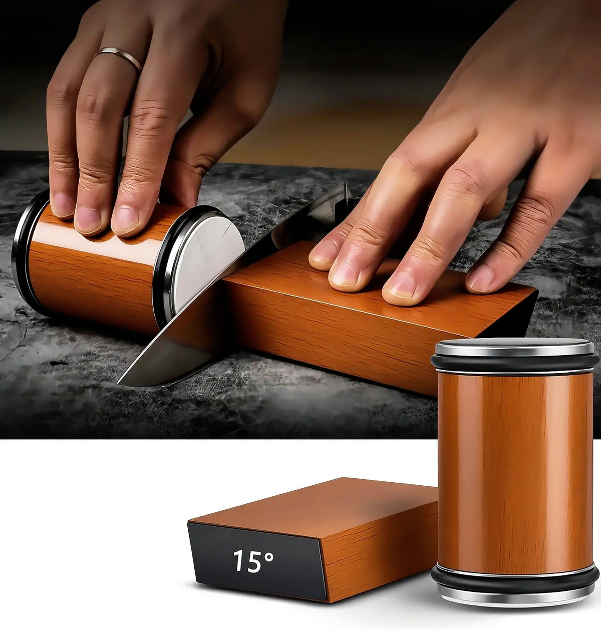 Elite Chefs™ Magnetic Cylindrical Knife Sharpener